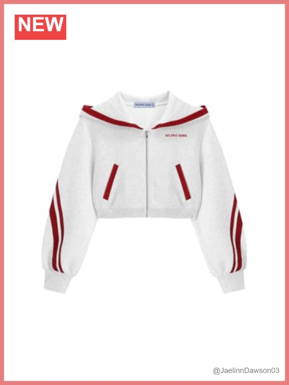 Cropped Contrast Stripe Zip Up Hoodie Y2K Streetwear Casual Jacket